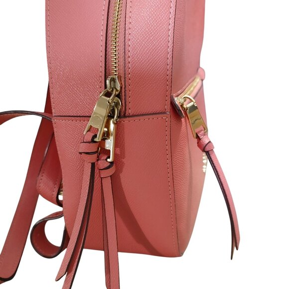 Coach Jordyn Backpack Pink Crossgrain Leather Mini Backpack Gold Tone Hardware - Picture 9 of 13